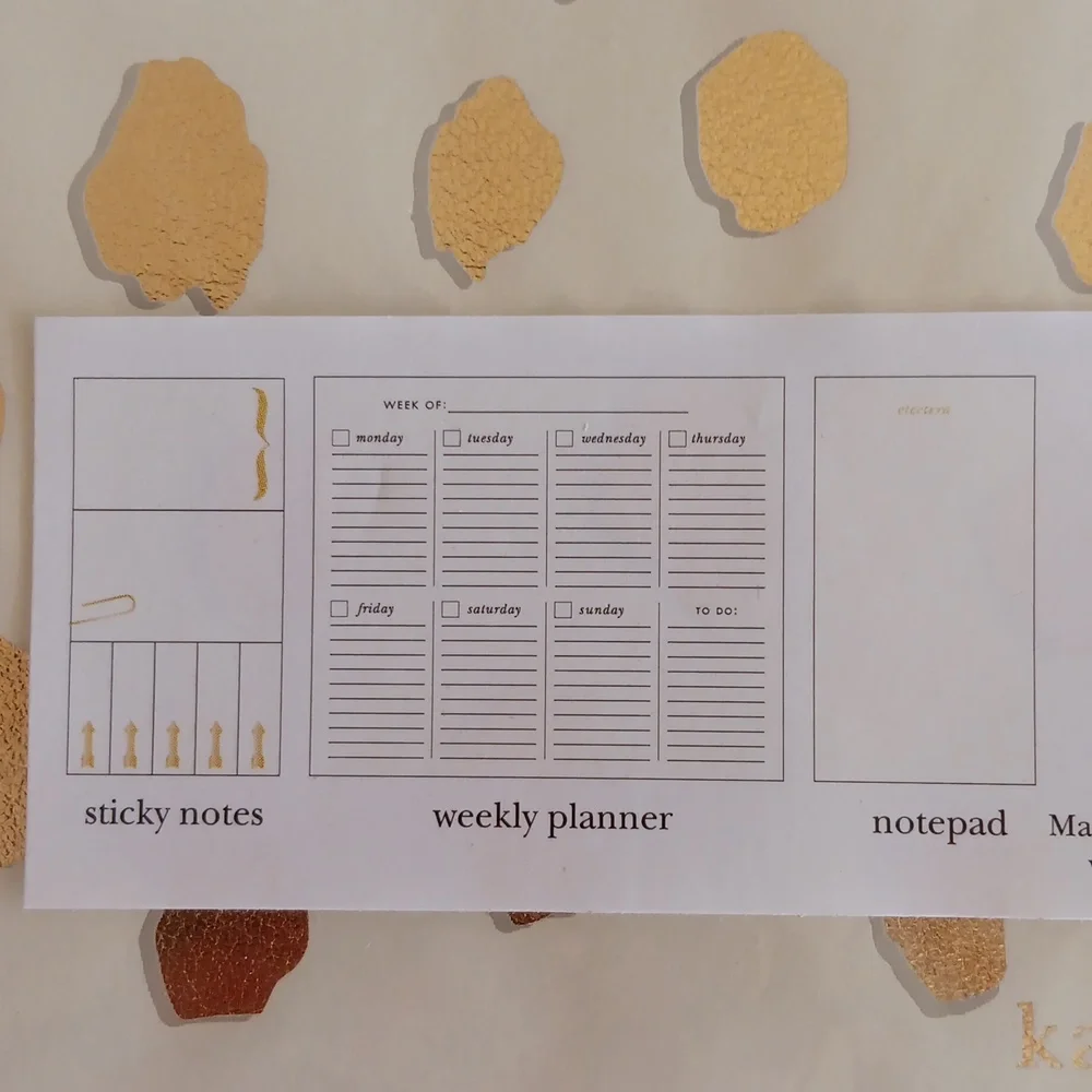 Kate spade flamingo dot desktop weekly calendar and folio